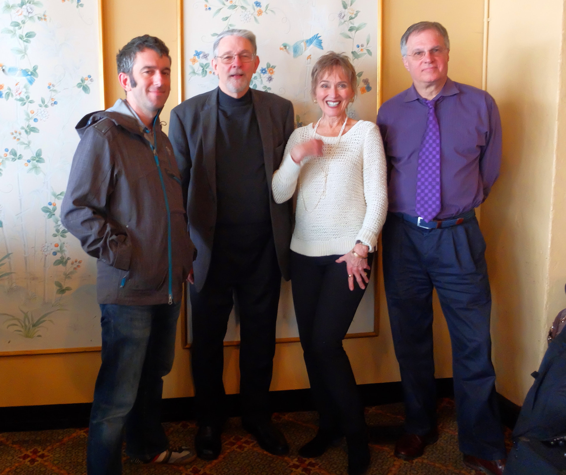 Audrey with her quartet after a Terrace performance
